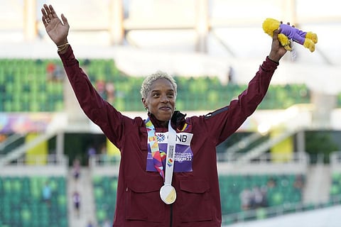Triple jump gold medalist Yulimar Rojas, of Venezuela (Photo | AP)
