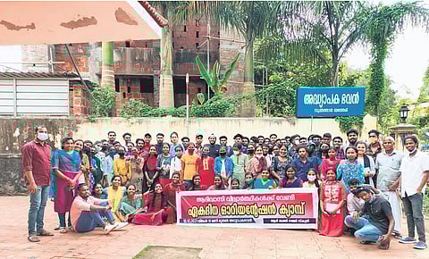 Participants of the Adishakthi Summer School’s ‘Oppara’ programme