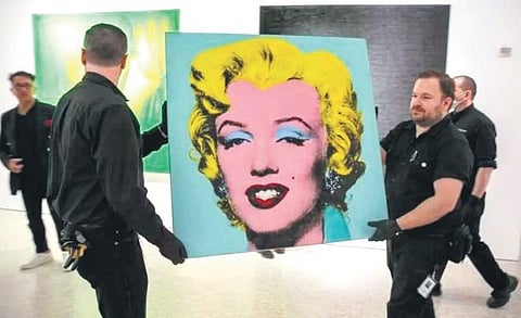$195 million ‘Shot Sage Blue Marilyn’ by Andy Warhol