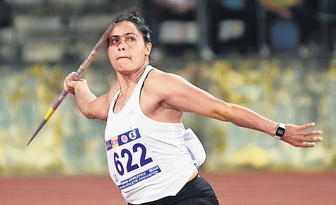 Javelin throw ace Annu Rani (Photo | Ashwin Prasath)