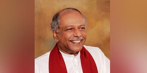 Dinesh Gunawardena. (Photo | Twitter/ DCRGunawardena)