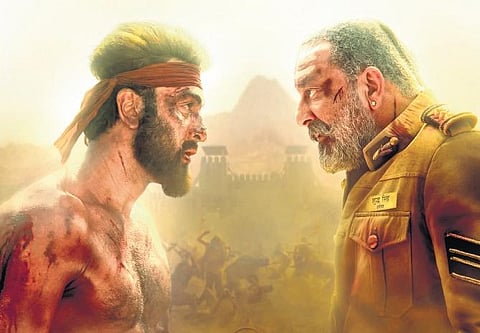 A still from Shamshera movie