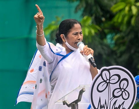TMC party supremo and West Bengal Chief Minister Mamata Banerjee. (Photo | PTI)