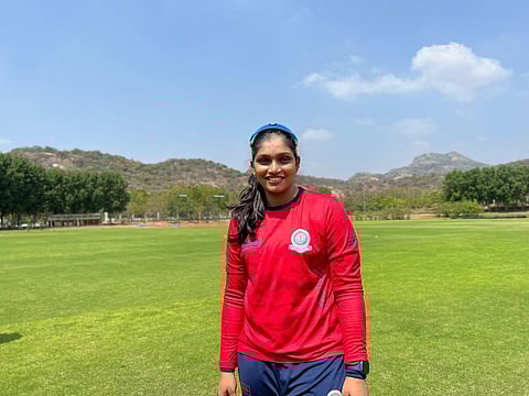 Indian cricketer Sneha Deepthi. (Special Arrangement)