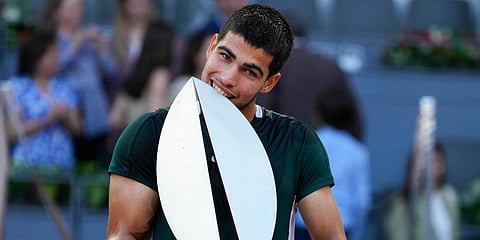 Spanish tennis star Carlos Alcaraz (File photo| AFP)