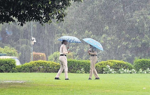 The capital during the past weekend and even on Monday remained dry despite the forecast for rain. (Photo | Parveen Negi)