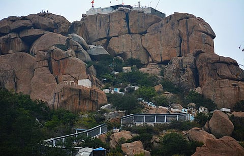 The Anjanadri Hills in Gangavathi of Koppal district. (Photo | D Hemanth)