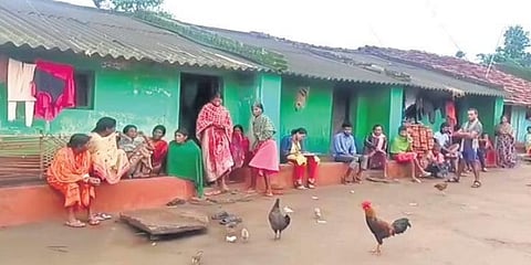 Villagers waiting to be screened by medical team in Kashipur block | Express