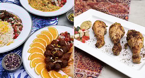 Mutton kofta and Jojeh kabab