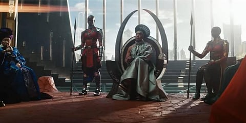 A still from Marvel's 'Black Panther: Wakanda Forever' trailer . (Photo | YouTube Screengrab)