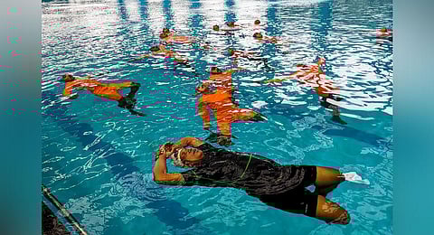 Awareness on drowning. (Photo | Debadatta Mallick, EPS)