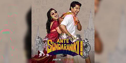 Poster of Vivek Athreya's 'Ante Sundaraniki'.(Photo | Twitter)