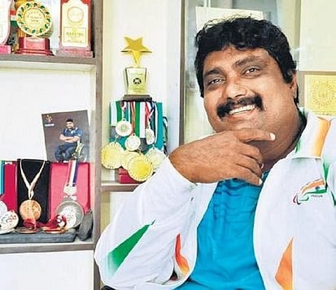 J Ranjith Kumar, a para-athlete from Madurai who brought Dhyan Chand Award, the highest civilian award in the country for an athlete. (File Photo)