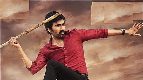 Ravi Teja in a still from 'Ramarao on Duty'.