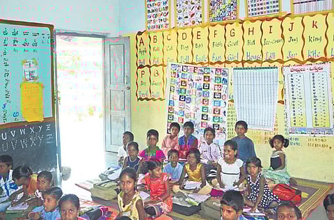 The classroom after the facelift