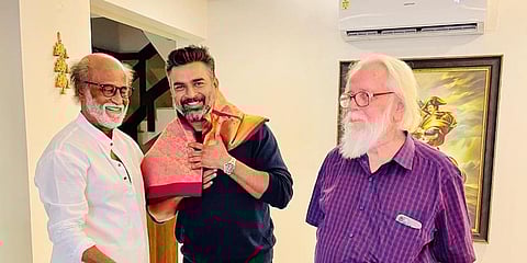 Actor Rajinikanth had lauded 'Rocketry: The Nambi Effect', saying everybody in general and youngsters, in particular, must watch it. (Photo | Instagram/actormaddy)