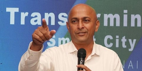 Chennai Smart City CEO Raj Cherubal (Photo| Sriram R, EPS)