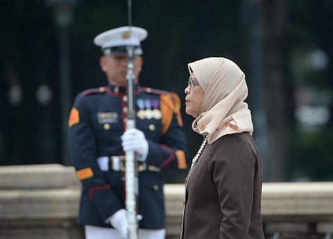 Singapore President Halimah Yacob. (Photo | AP)