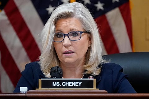 Vice Chair Liz Cheney, R-Wyo., speaks as the House select committee investigating the Jan. 6 attack on the US Capitol holds a hearing at the Capitol in Washington. (Photo | AP)
