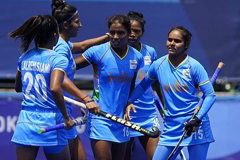 Indian women's hockey team. (Photo | AP)