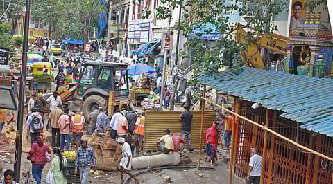 Work on upgrading Avenue Road under the Smart City project in progress | Lekshmi S Thottupurath