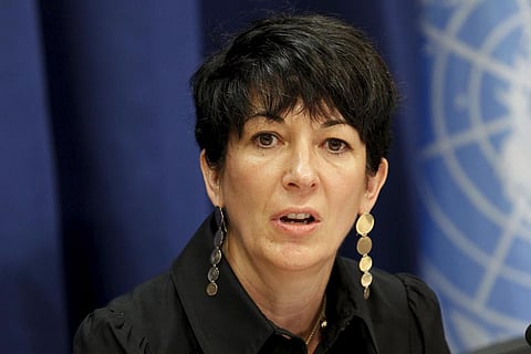 Former British socialite Ghislaine Maxwell. (File Photo | AP)