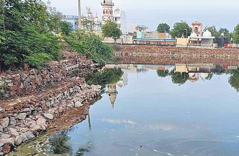 Najafgarh drain, on the Delhi-Haryana border.