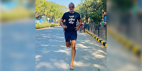 Fitness enthusiast Milind Soman
