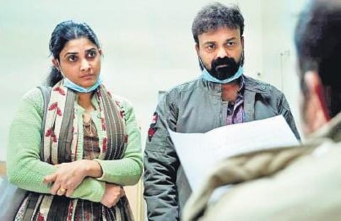A still from the film Ariyippu.