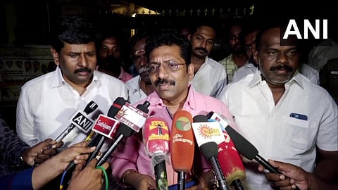 BJP Madurai district president P Saravanan. (Photo | ANI Twitter)