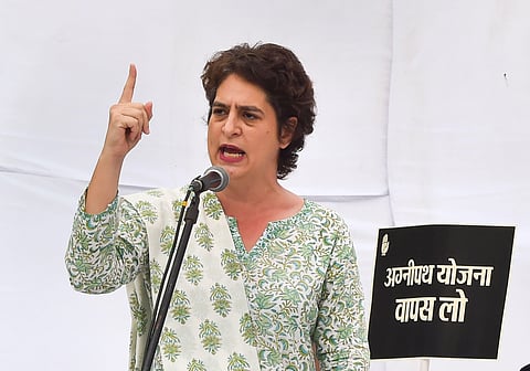 Congress General Secretary Priyanka Gandhi (Photo | PTI)