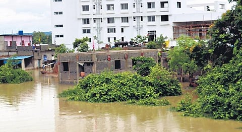Low-lying areas of Sambalpur inundated following heavy rain on Sunday | Express