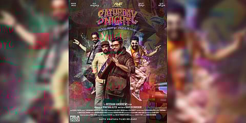 Poster of Nivin Pauly-Rosshan Andrrews film 'Saturday Night'.
