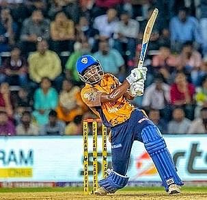 G Ajitesh in action.