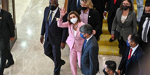 Pelosi arrived in Malaysia on Tuesday for the second leg of an Asian tour that has been clouded by an expected stop in Taiwan, which would escalate tensions with Beijing.(Photo | AP)