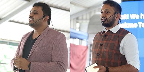 Taskmo Co-founders Naveen Ram and Prashant Janadri