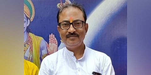 Tripura BJP chief Rajib Bhattacharjee. (Photo | Twitter)