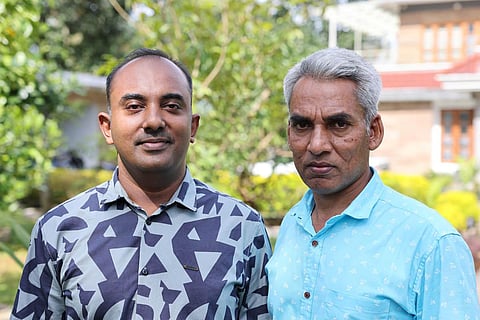 Sha Thachillam, right, with film director Chidambaram Palaniyappan