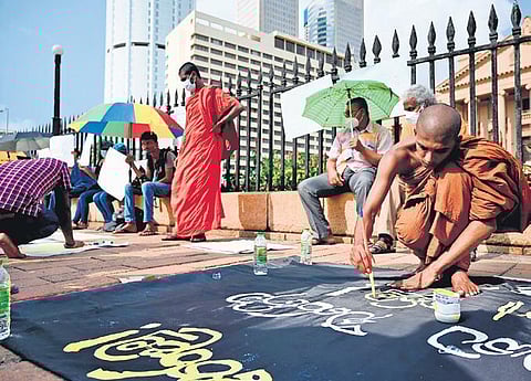 The average citizen appears angry about the high inflation, scarcity of essentials and the disruption to daily life. (File Photo)