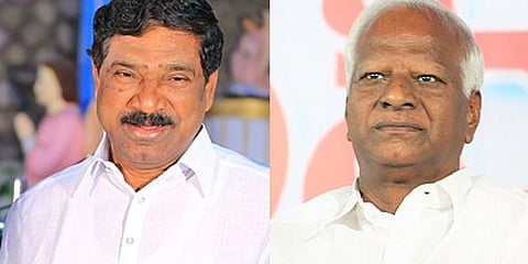 Former deputy chief minister T Rajaiah and MLC Kadiyam Srihari