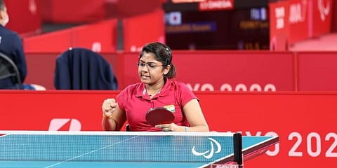 India's para table tennis player Bhavina Patel (File Photo | Paralympic India Twitter)