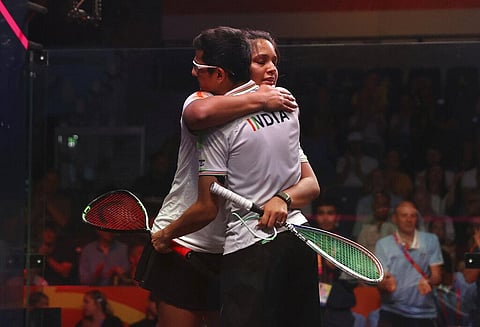 India's Dipika Pallikal Karthik and Saurav Ghosal. (Photo | AP)