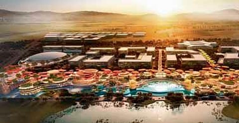 A representative image of the Smart City on the premises of KIA in Bengaluru