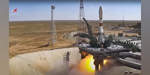 A Russian rocket has successfully launched an Iranian satellite into orbit. The Soyuz rocket lifted off as scheduled at 8:52 a.m. Moscow time. (Photo | AP)