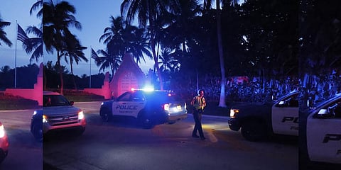 Trump said in a lengthy statement that the FBI was conducting a search of his Mar-a-Lago estate and asserted that agents had broken open a safe. (Photo | AP)