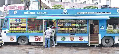 Milma Food Truck near KSRTC Central Bus Station at Thampanoor in Thiruvananthapuram
