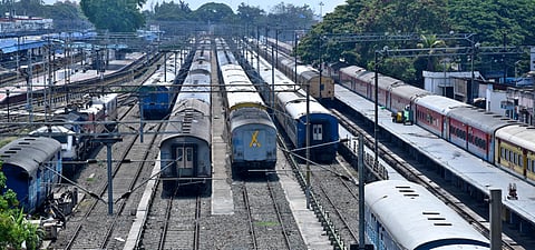 Coimbatore railway station junction.