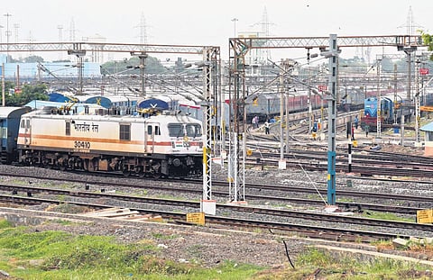 File photo of the railway yard at Basin Bridge Railway Station, Chennai | Express