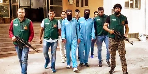 Police arrested members of Arshdeep Dala - Neeraj Bawana syndicate in an extortion case on Tuesday.(Photo | PTI)
