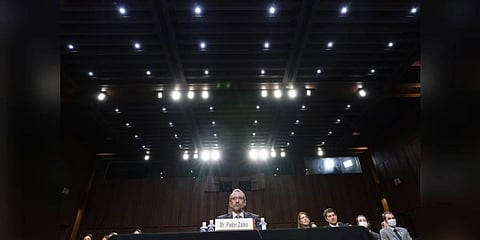 Twitter whistleblower Peiter Zatko testifies to a Senate Judiciary hearing examining data security at risk. (Photo | AP)